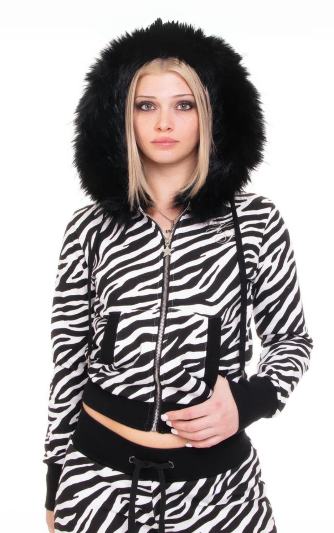 Zebra Zip-Up