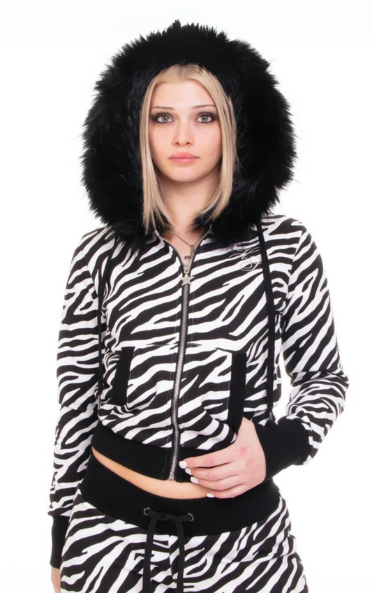 Zebra Zip-Up